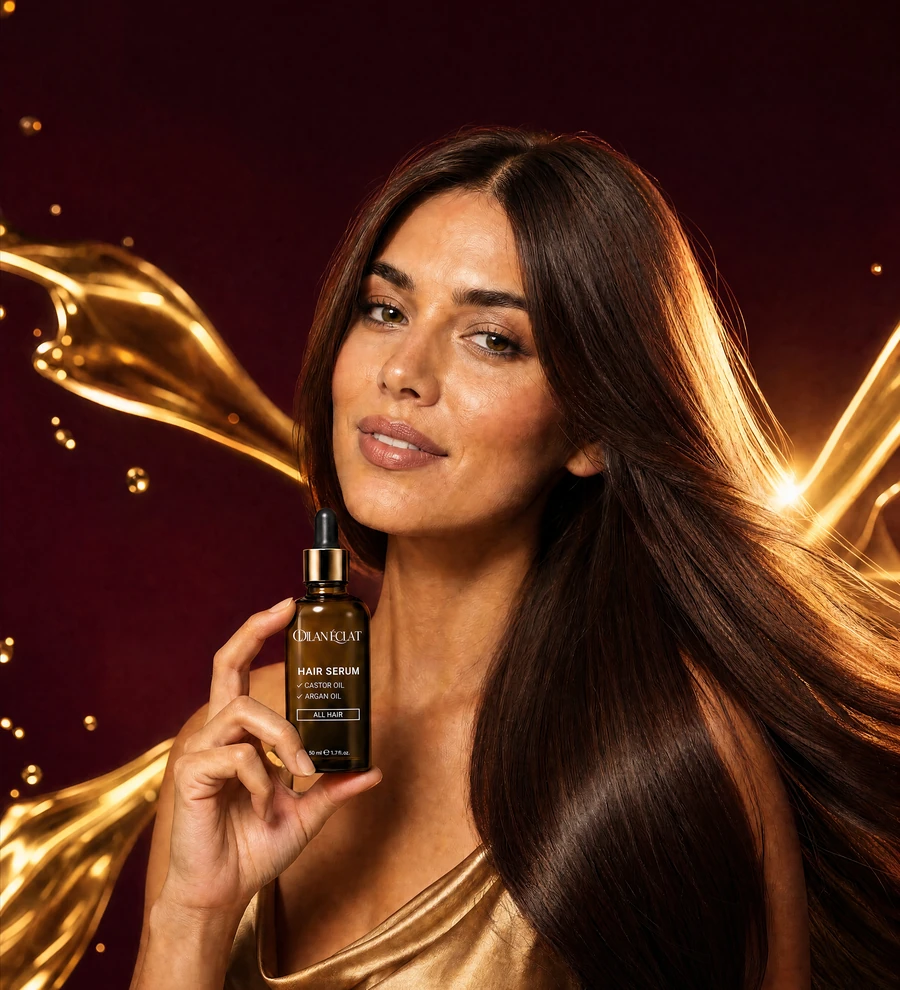 DILAN ÉCLAT Hair Serum mit Rizinusöl – kräftiges, glänzendes Haar